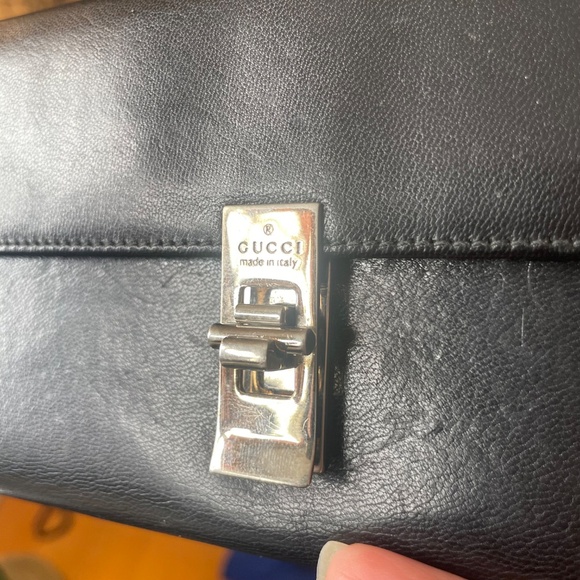 GUCCI Classic Jackie Soft Black Leather Continental Wallet - Picture 7 of 7